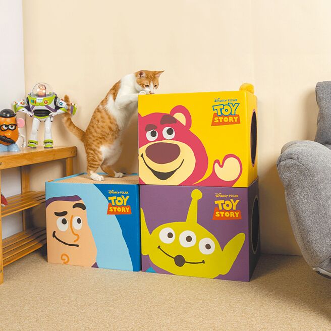 「玩『句』人生」主題活動在7-11推出毛小孩的「貓抓屋」，共有3款角色，499元。（WE TRUST信賴互動行銷提供）