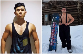 網紅PEETA葛格熱戀知名健身教練？ 雪地裸身影片「女聲」被抓包