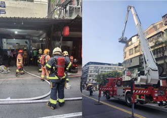 快訊》中和公寓火警冒大量黑煙 消防搶救！女屋主送醫