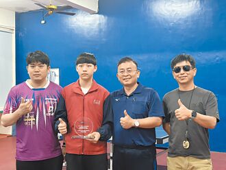 屏東桌球小將 國際賽雙打奪冠