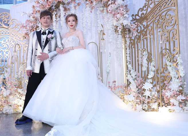 蔡仲軒、孟慶而去年結婚。（圖／中時資料照）