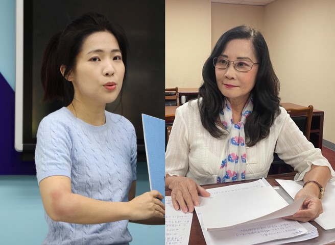 左为国民党立委徐巧芯、右为国民党台北市议员秦慧珠。（资料照／合成图）
