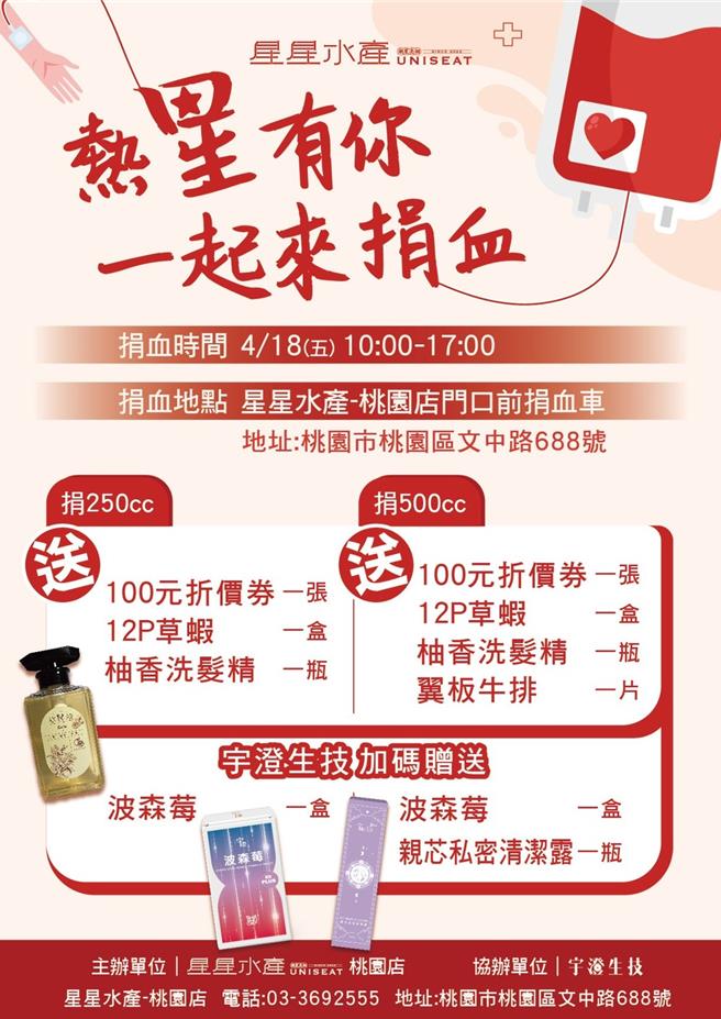 活动于4月18日举行，希望桃园乡亲能共襄盛举。（图／星星水产）