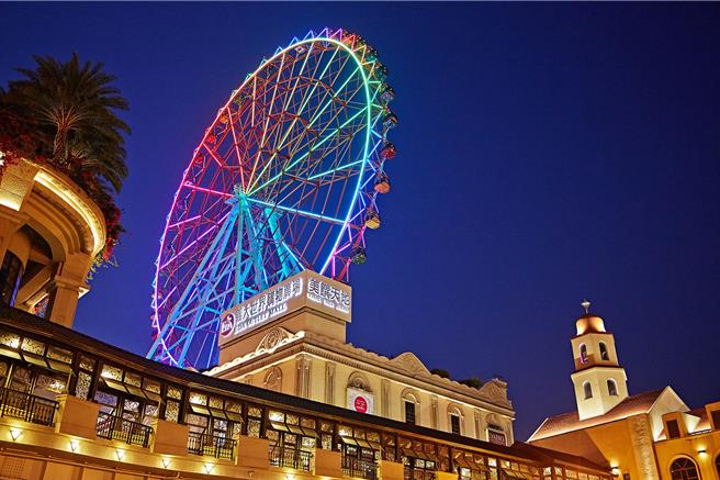 义大天悦饭店推出亲子友善住房专案，4月至6月入住可获赠4张摩天轮搭乘券。（义大天悦饭店提供）