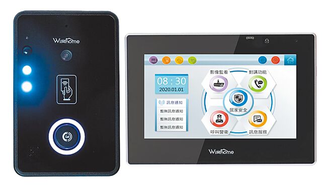 穩鴻將於3月31日登錄創櫃板，該公司旗下之對講機系統結合獨創之物聯網感測設備，可進行大樓公共設備監控與業主或住戶訊息推播。圖／業者提供