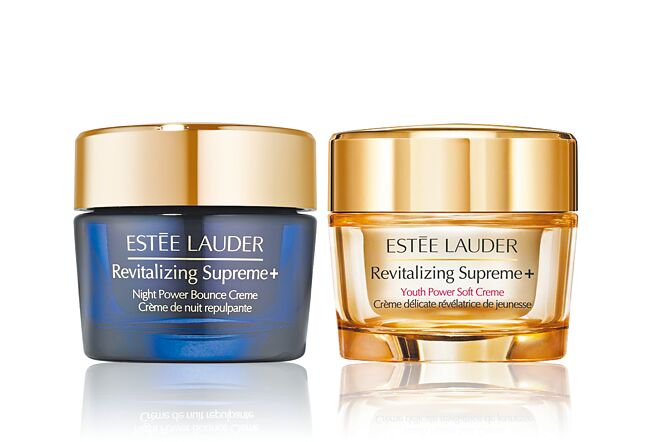 新竹大远百雅诗兰黛日夜年轻胶原精选组，特价5500元，含年轻无敌一夜修护胶原霜75ml正货、年轻无敌胶原霜75ml正货。（远百提供）