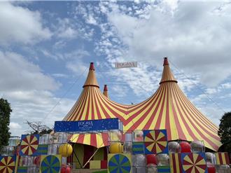 7樓高馬戲帳篷搶眼 FOCASA幾米馬戲樂園今晚台南首演