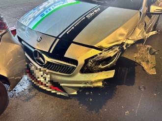 北市信義區賓士車失控連撞三車　3駕駛輕傷送醫