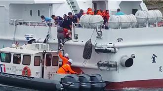 蘭嶼風浪過大　金星3號客輪擱淺