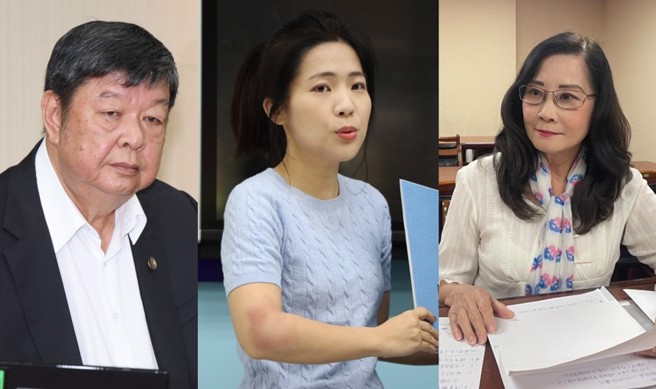 左起为立委陈雪生、徐巧芯、北市议员秦慧珠。（合成图／资料照）