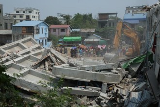 旅館倒塌台灣人受困！赴緬甸遇8.2強震  「妻待救援」夫脫險