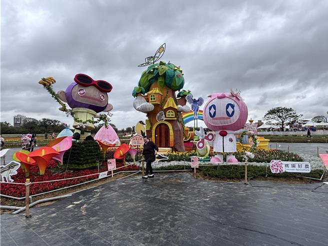2025桃园彩色海芋季3月29日起至4月6日于大园区溪海休閒农业园区登场。（廖姮玥摄）