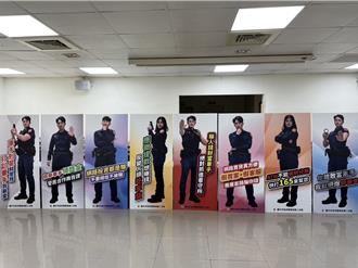 台中警阻詐ATM旁出奇招 1：1警察立牌全是帥哥美女