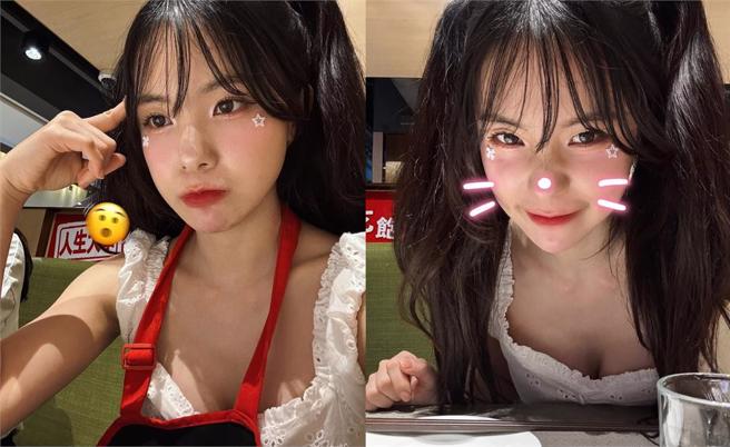 李多慧小露事业线。（图／翻摄自李多慧 IG）