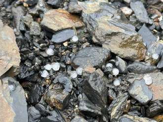 天氣》3月最後一天玉山下冰雹 低溫4.7度沒降雪