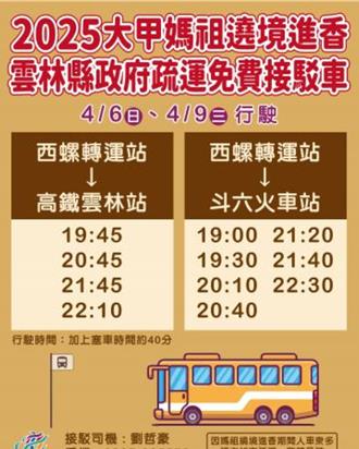 妈祖接连来云林 公私协力规画接驳车、休憩站