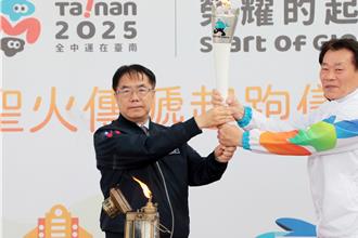 全中運聖火本島傳遞出發  由台南逆時針繞台灣一周