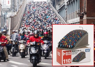 台北橋機車瀑布出模型？買不到竟是「這原因」