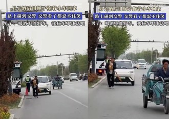 男子喝完酒用繩拖車 陸警到場也「搖搖頭」