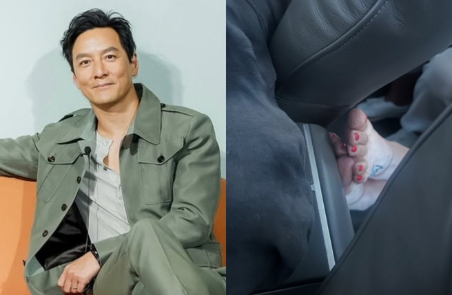 搭机遇后座乘客脱鞋「馈咖」，吴彦祖（左）罕动怒发文公审。（图／IG@thatdanielwu）