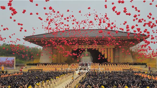 乙巳年黃帝故里拜祖大典今天（31日）上午在河南新鄭舉行。（藍孝威攝）