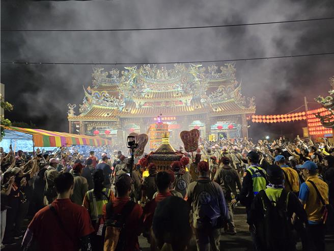 大甲妈祖遶境进香活动4月4日将起驾出发，清水警方。（警方提供／李京升台中传真）