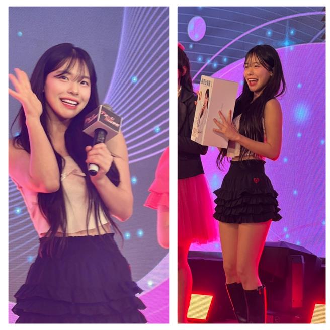 李多慧日前到台中出席宇澄生技公司春酒。（洪秀瑛摄）