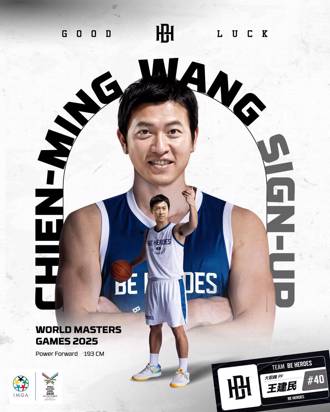 世壯運》王建民打籃球？ 位置還是大前鋒