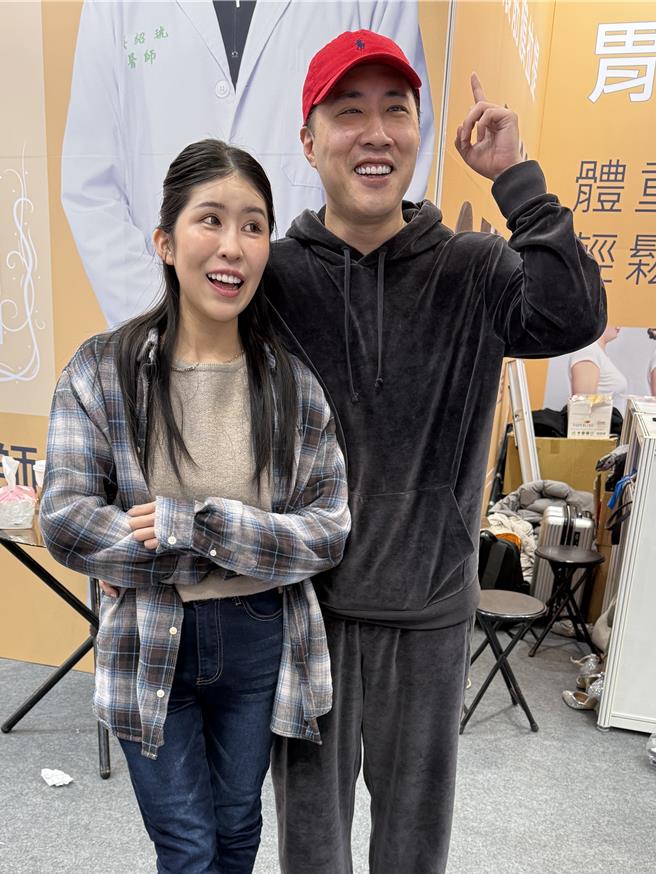 柔柔跟余祥銓日前一同出席活動。（謝采恩攝）