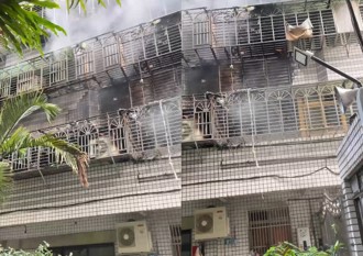 快讯》三重长安街民宅大火窜黑烟 民眾惊逃「吓死人」