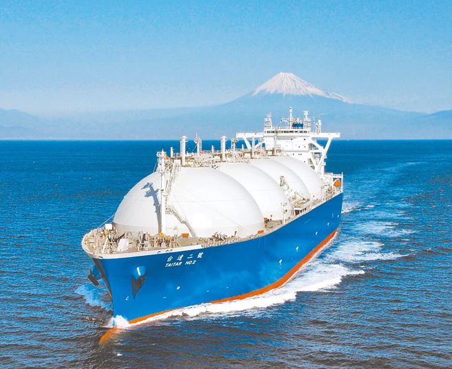 图为中油天然气船。(资料照片/中油提供)