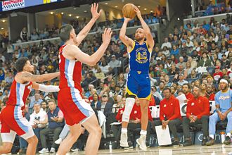 NBA》勇士送灰熊4連敗 躍居西區第5