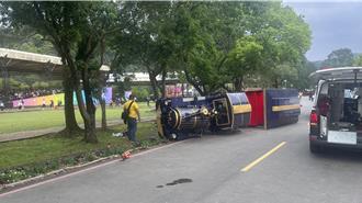 宜蘭綠博遊園小火車翻覆！ 夫傷重不治妻手臂骨折