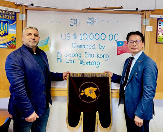  台灣民間友人捐款   義助愛沙尼亞烏克蘭社群