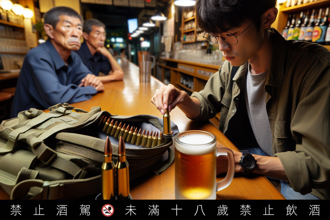子弹放杯里！台中男居酒屋亮枪 顾客被波及吓坏「配啤酒硬吞」