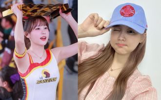 韓籍啦啦隊第一人！ 現蹤「大甲媽遶境」曬秩序帽自拍：神明保佑