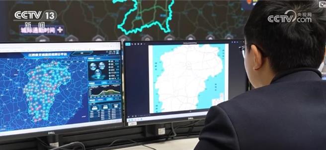 陸清明連假出行不堵AI與大數據助力交通順暢。（大陸央視）