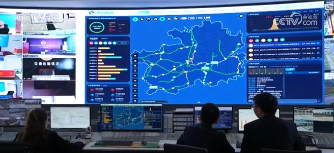 陸清明連假出行不堵AI與大數據助力交通順暢。（大陸央視）