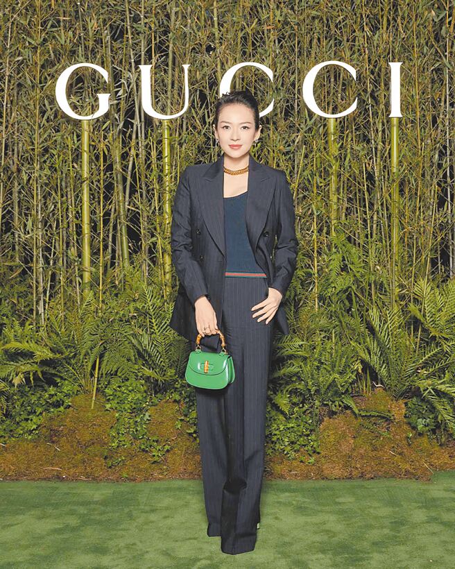 章子怡出席Gucci为品牌Bamboo系列举办的展览。（Gucci提供）