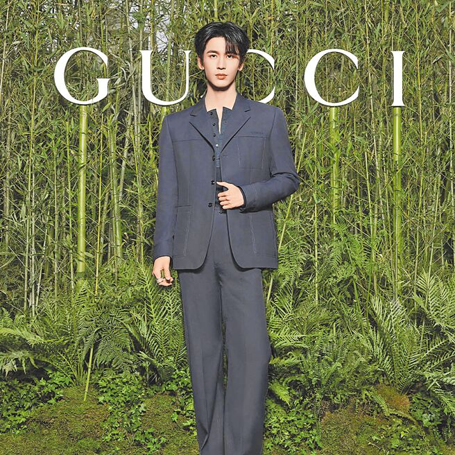 张凌赫现身Gucci在上海举办的「竹境：解译传奇」展。（Gucci提供）