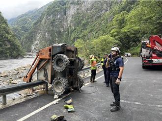 花蓮中橫公路邊坡整修意外 工人慘遭山貓夾困傷重不治