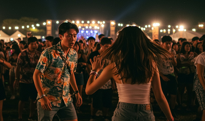 台湾祭发生一名21岁男子性骚扰其他女性游客的事件。（示意图、与本案无关／AI生成）