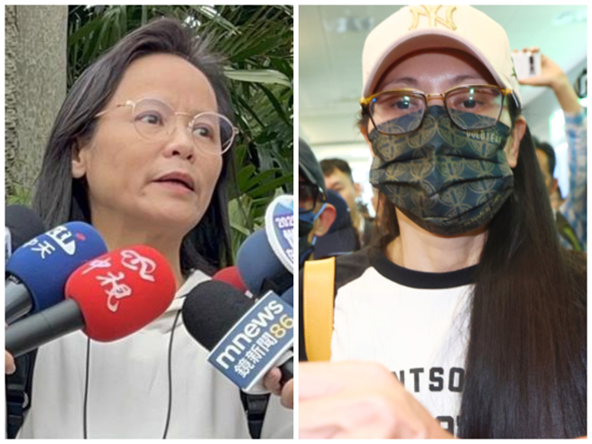 图为北一女中国文老师区桂芝（左）、陆配网红亚亚（右）。（中时资料照合成）