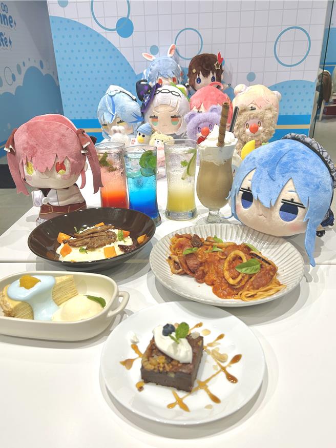  Cayenne Café 凯岩咖啡「玩偶主题月期间限定店」推出多款特色餐点。（Cayenne Café 凯岩咖啡提供／徐梓榕台北传真）