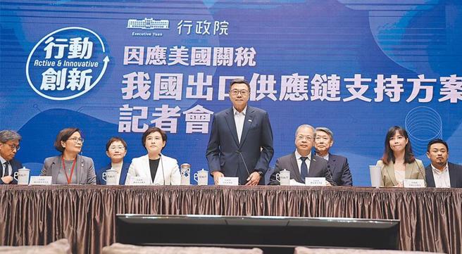 美國總統川普宣布對台灣課徵對等關稅32％，閣揆卓榮泰神隱一天後提「九大面向」、「20項協助方案」，要投入共880億元補貼工業與農業，被輿論批評「無濟於事」、「緩不濟急」，甚至是「畫錯重點」。（本報資料照，姚志平攝）