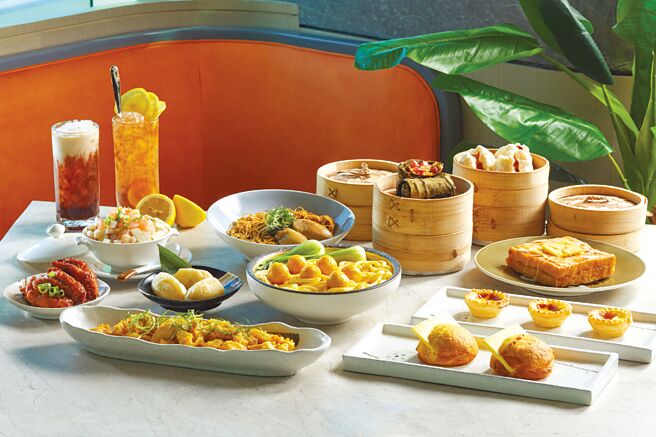 Asia49亞洲料理及酒廊於4月7日起周一至五商業午餐變身為「港味茶餐廳」，提供全系列港式點心、粥粉麵飯、湯羹快炒和甜品飲料。圖／Asia49亞洲料理及酒廊提供
