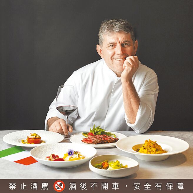 马可波罗餐厅特邀义籍名厨马西莫于即日起至11日限时客座，套餐每位1,880元＋10％起。图／台北远东香格里拉提供