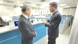 龔明鑫視察馬上辦服務中心  半數來電者關切美國關稅