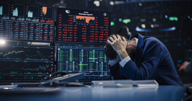 股市的崩跌，让投资者的焦虑和恐惧放大，财务压力还会改变生理状态，进而导致心臟病风险飙升。（示意图，Shutterstock／达志）