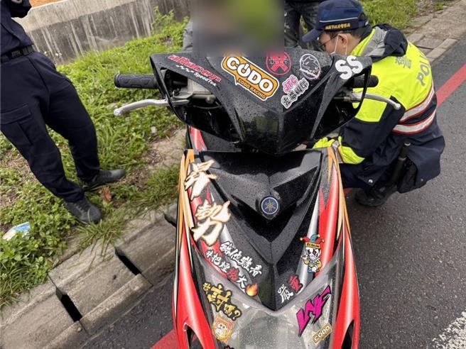 芦竹分局日前也查获重机车未悬挂车牌等多项违规，开出最高3万1000元罚单。（警方提供）